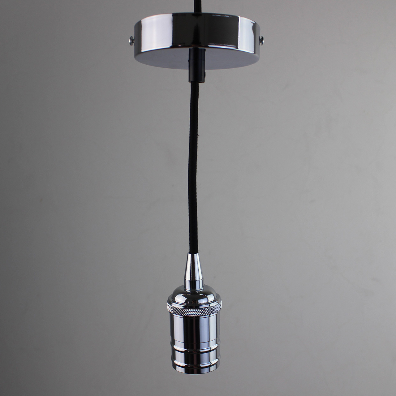 Ретро патрон с подвесом E27 Хром Sun Lumen 056-656