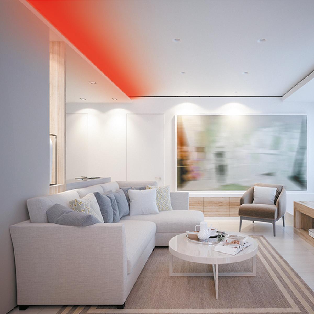 Светодиодная лента Apeyron 24В 11Вт/м COB, 352д/м IP20 5м красная 00-355