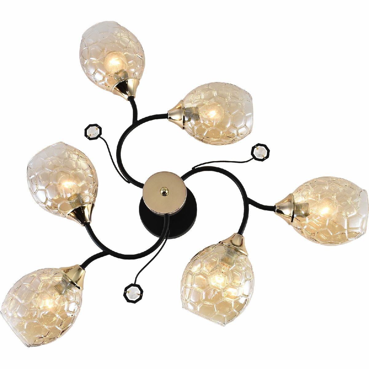 Люстра на штанге Reluce 01364-0.3-06 BK+FGD