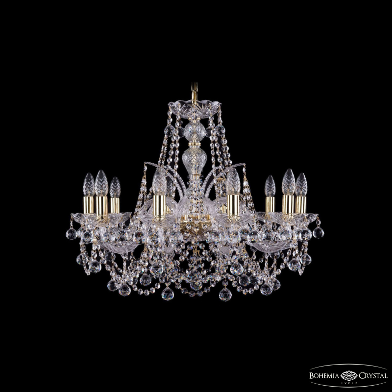 Подвесная люстра Bohemia Ivele Crystal 1411/10/240 G Balls