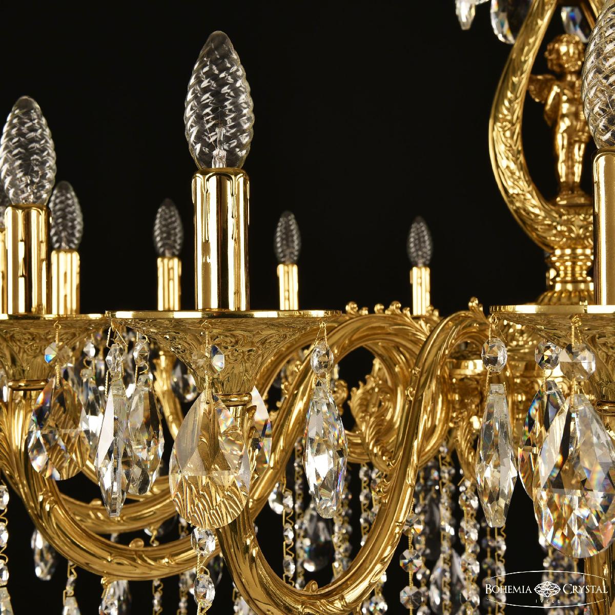 Подвесная люстра Bohemia Ivele Crystal Florence 71401/16/360 B G FA10B