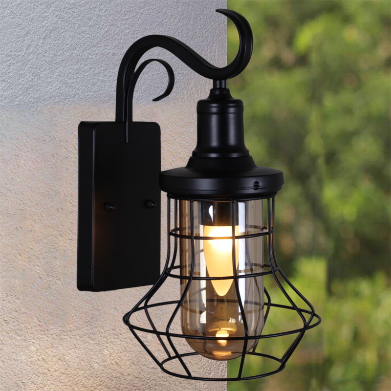 Уличный настенный светильник Reluce 08293-9.2-001U BK