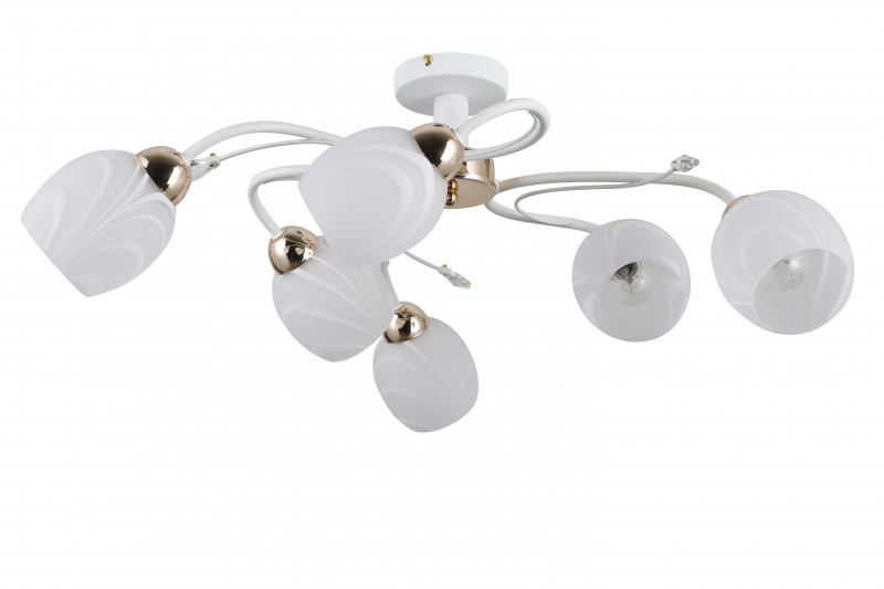 Люстра на штанге Natali Kovaltseva 81403/6C MATT WHITE