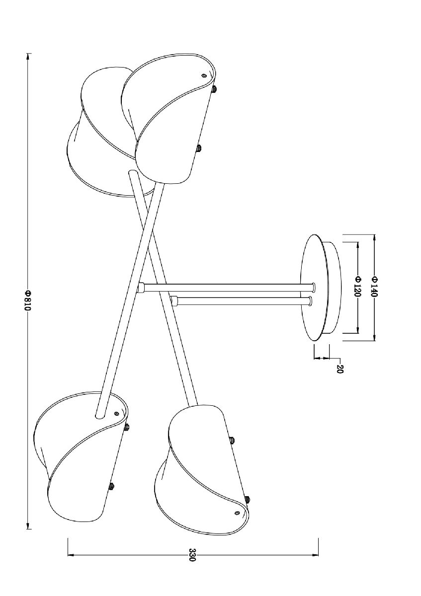 Потолочная люстра Freya Mallow FR5228PL-04B