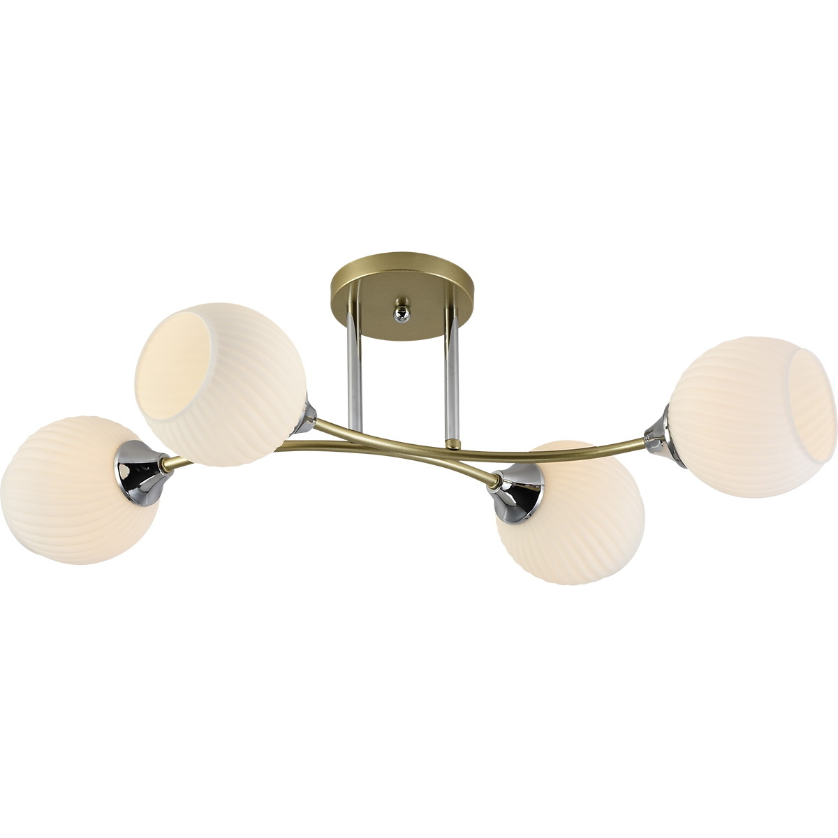 Люстра на штанге Reluce 01353-0.3-04 GOLD+CR