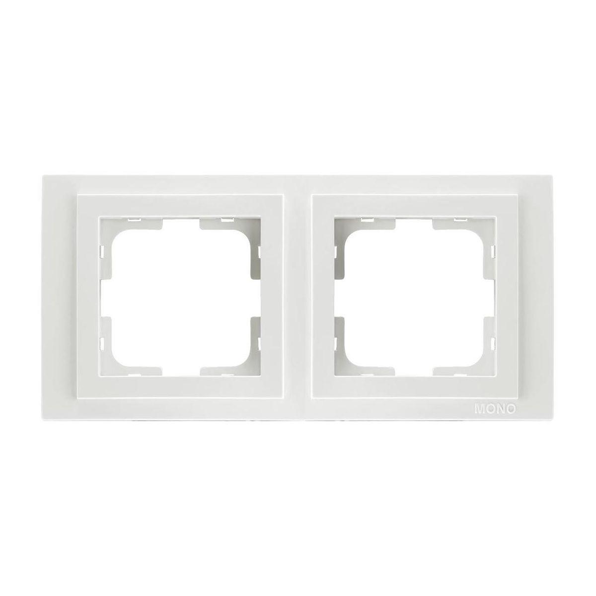 Рамка 2 пост Mono Electric Despina белый 102-190000-161