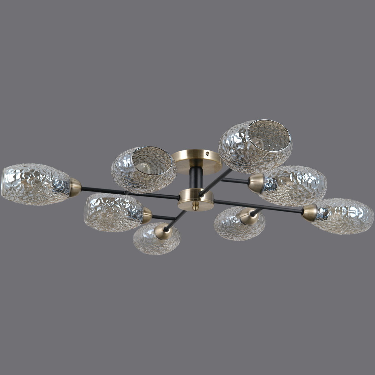 Люстра на штанге Illumico IL0285-8CSQ-79 BK AB