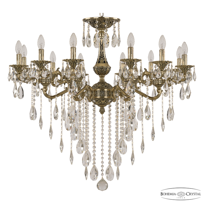 Подвесная люстра Bohemia Ivele Crystal Verona 72106/12/350 B GB