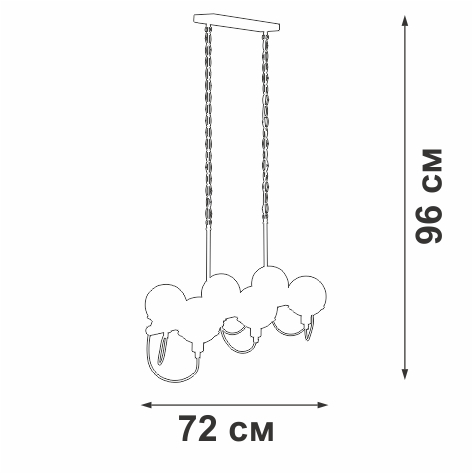 Подвесная люстра Vitaluce V2862-1/6