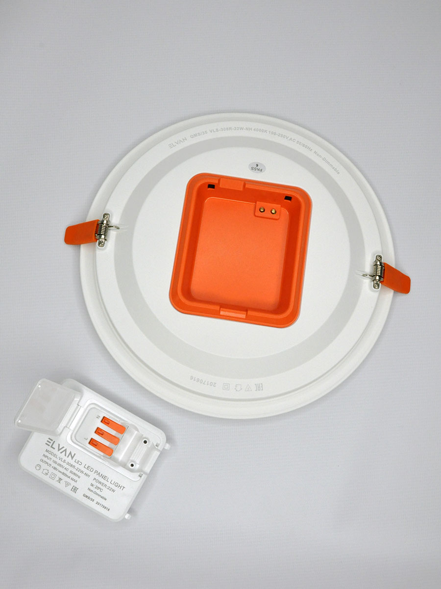 Встраиваемый светильник Elvan VLS-308R-22W-NH-Wh