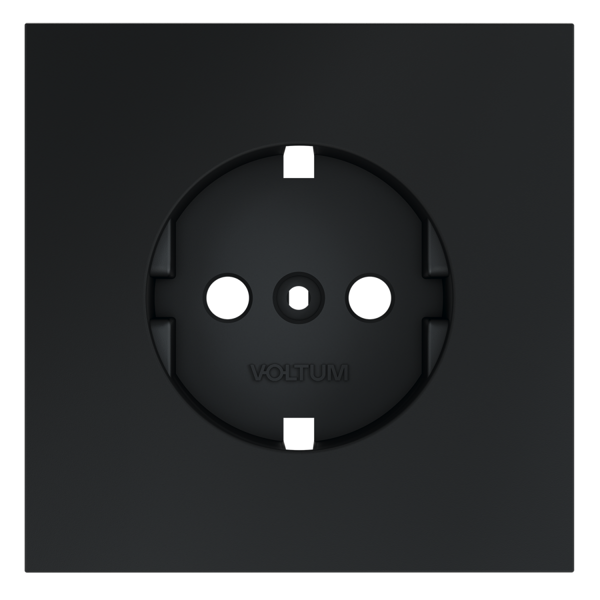 Накладка для розетки с заземлением Voltum S70 (графит) VLS000607