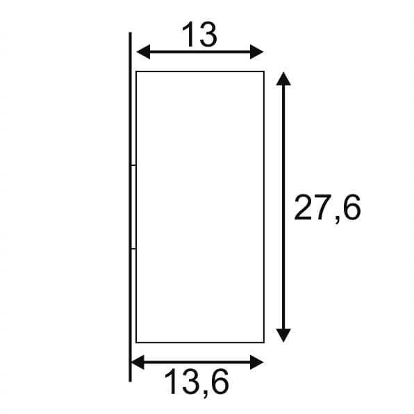 Уличный настенный светильник SLV Astina Steel Led 233312