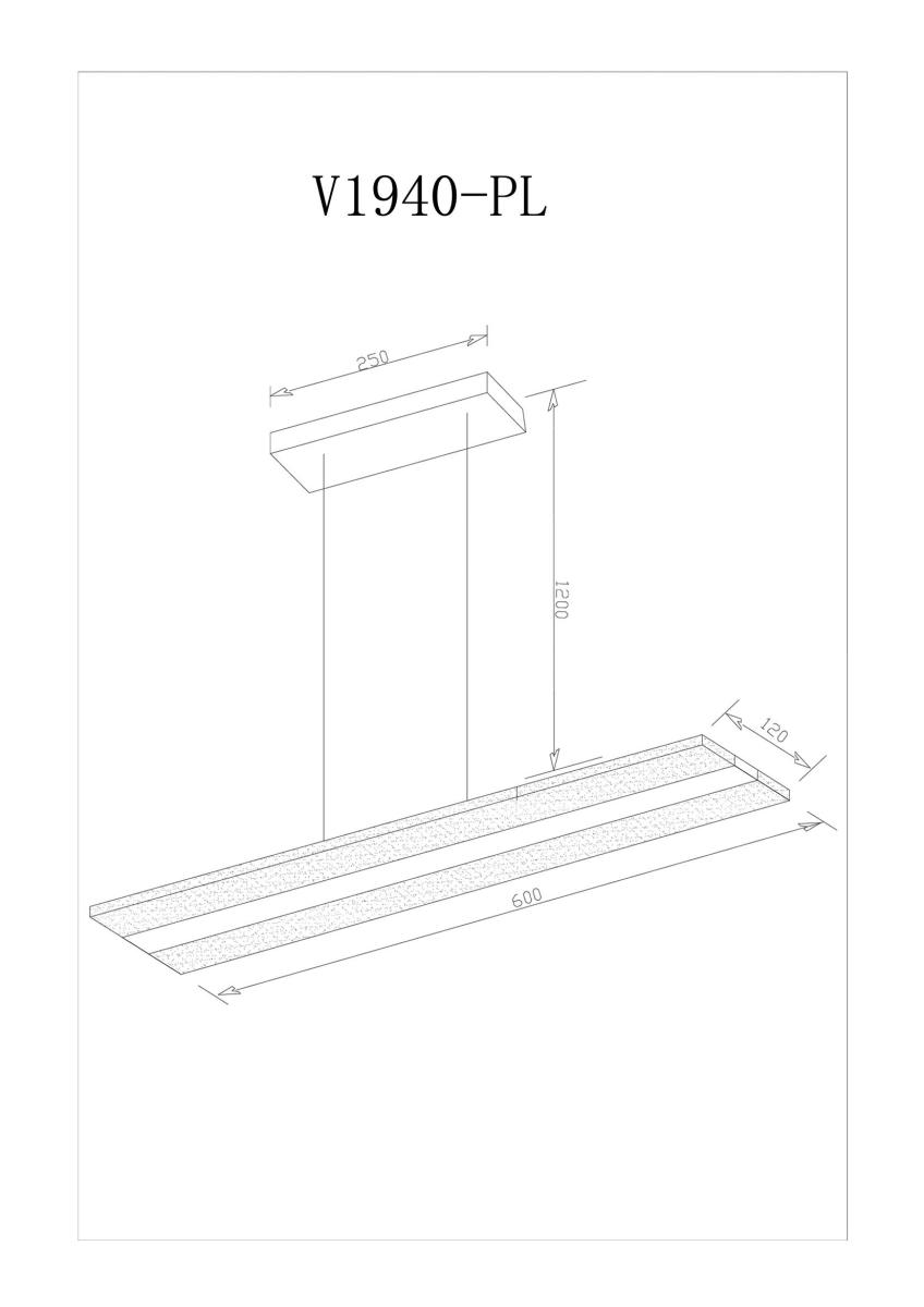 Подвесной светодиодный светильникк Moderli Holo V1940-PL