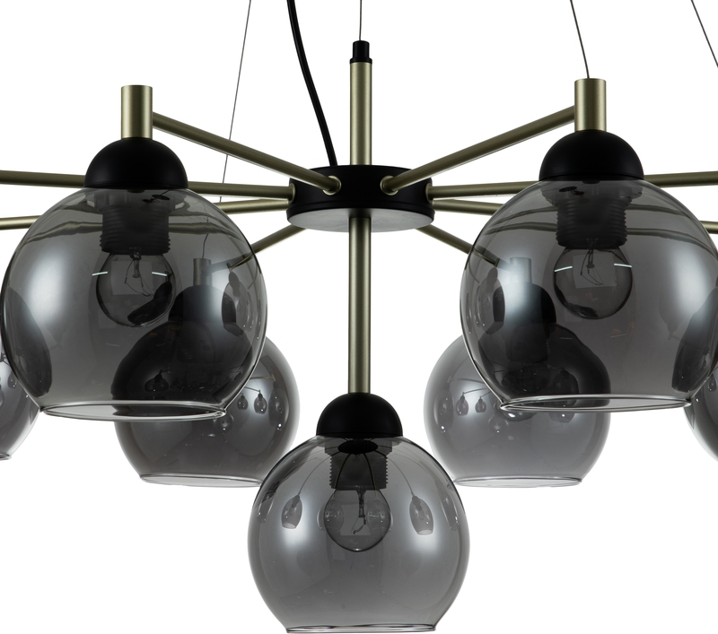 Подвесная люстра Indigo Grappoli 11029/9P Black V000217