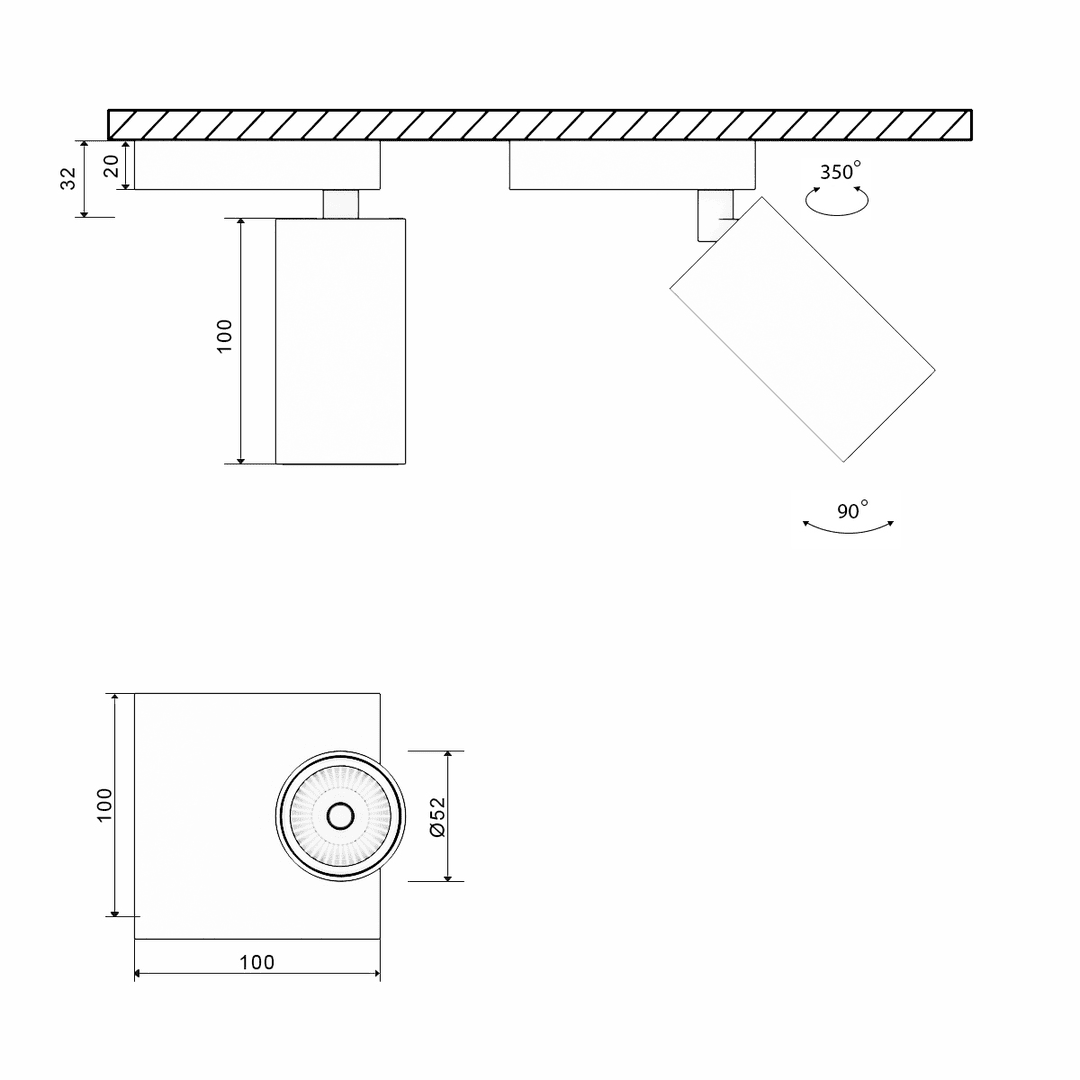 Основание для светильника SWG MINI-VL-M11-BL 004873