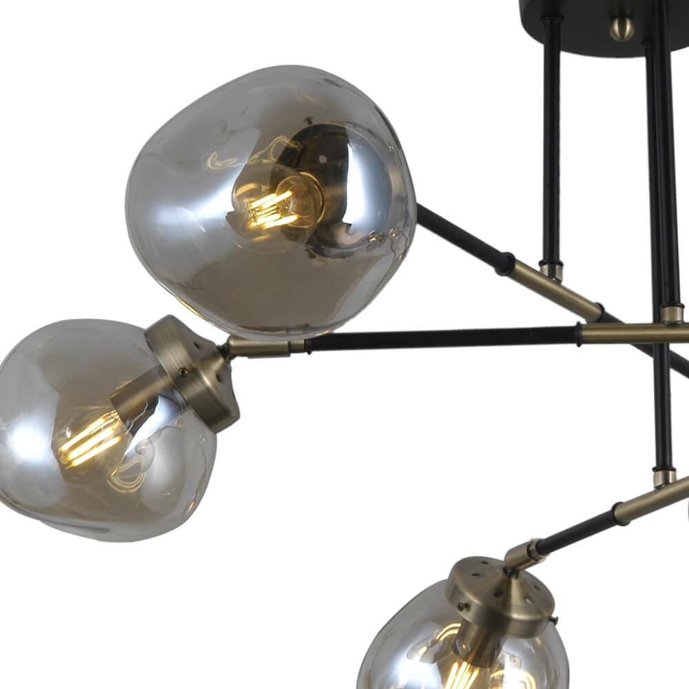 Потолочная люстра Seven Fires Kles SF4024/6C-BK-AB