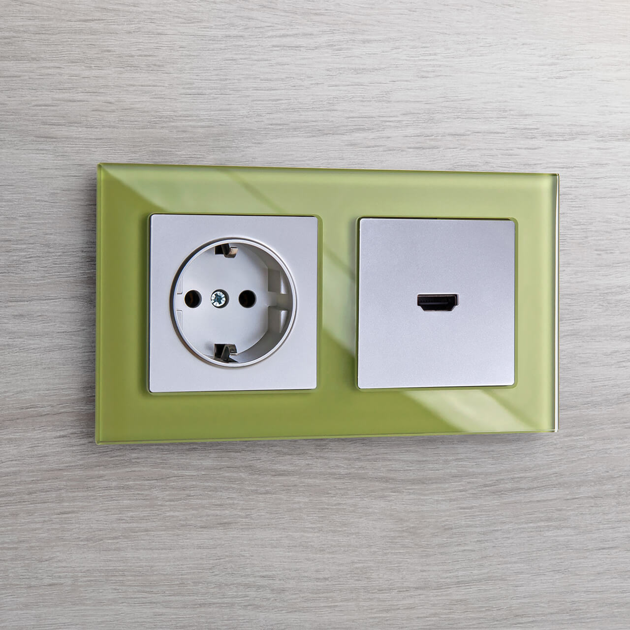 Розетка с заземлением, безвинтовой зажим Werkel серебряный W1171306 4690389156441 в Москве