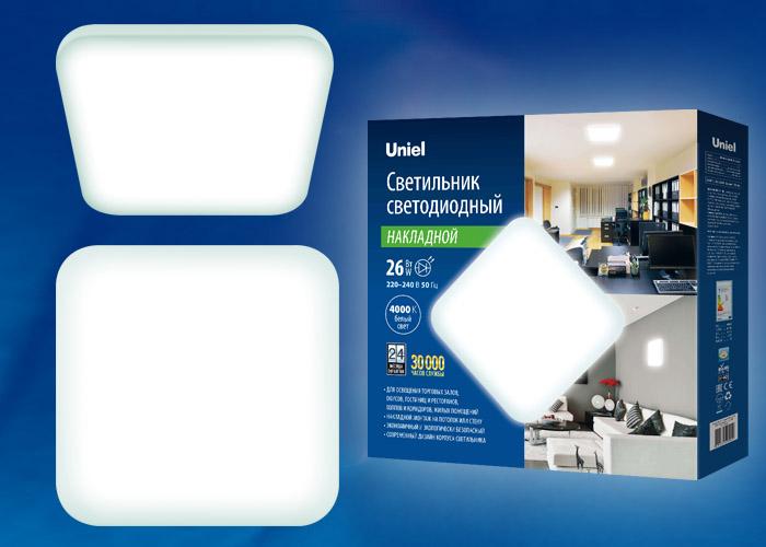 Потолочный светодиодный светильник (UL-00003372) Uniel ULI-B312 22W/NW/28 Quatro