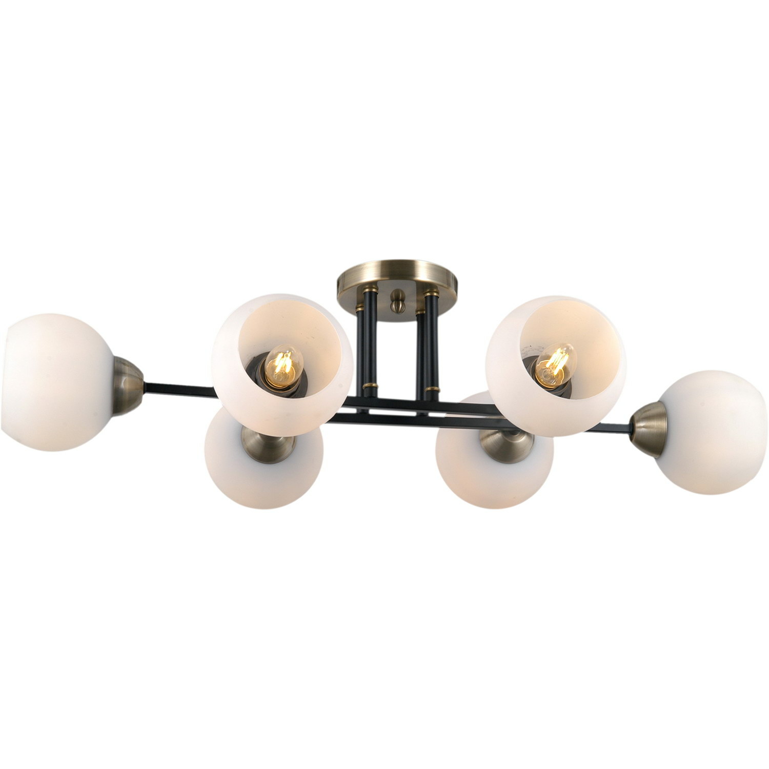 Люстра на штанге Illumico IL0395-6CBSQ-79 BK WT