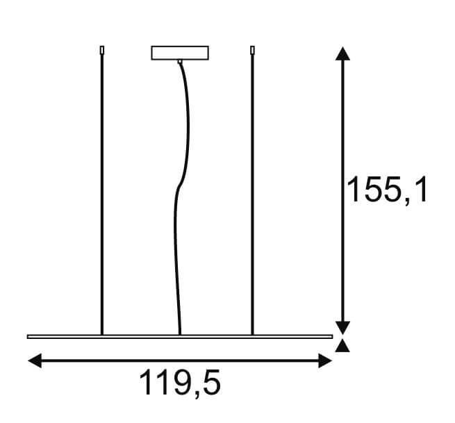Подвесной светодиодный светильник SLV I-Pendant Pro Led Panel 158734