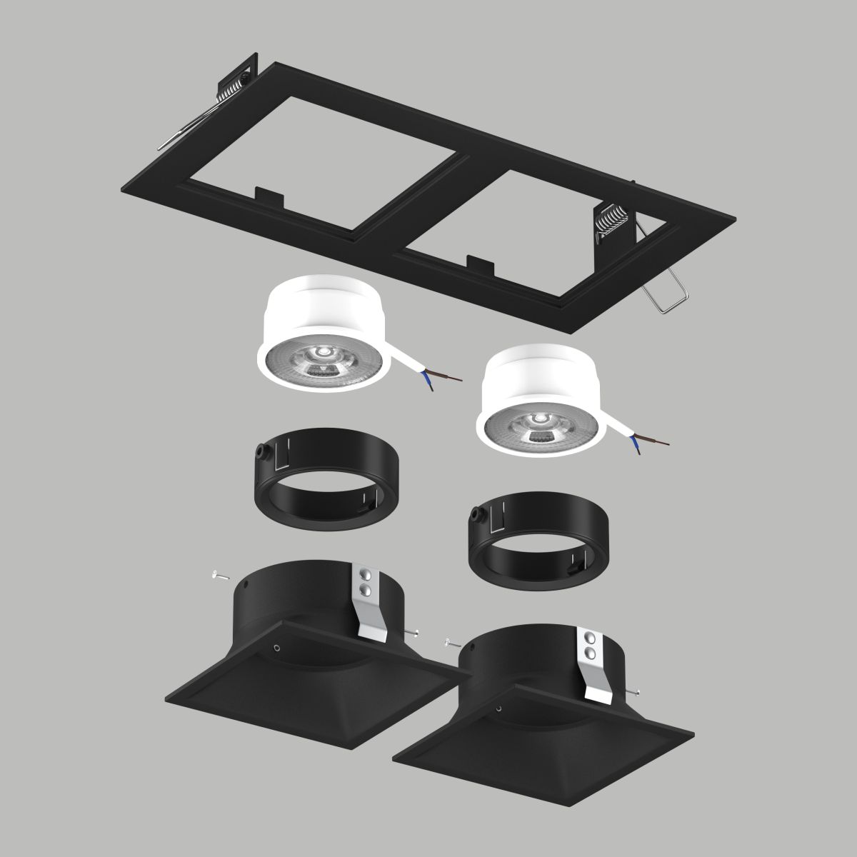 Встраиваемый светильник Lightstar Domino (214527+214507+214507+214007+214007) D5270707BMOD