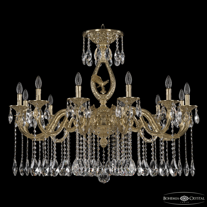 Подвесная люстра Bohemia Ivele Crystal Florence 71401/12/360 A G FE1S