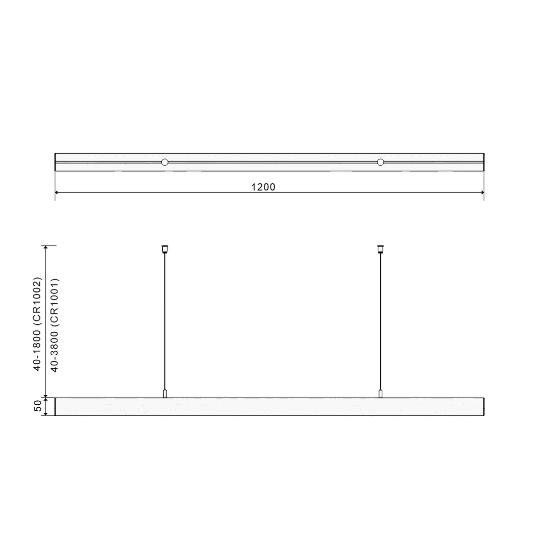 Подвесной светильник DesignLed I-Type-5050-12-32-WW 004911