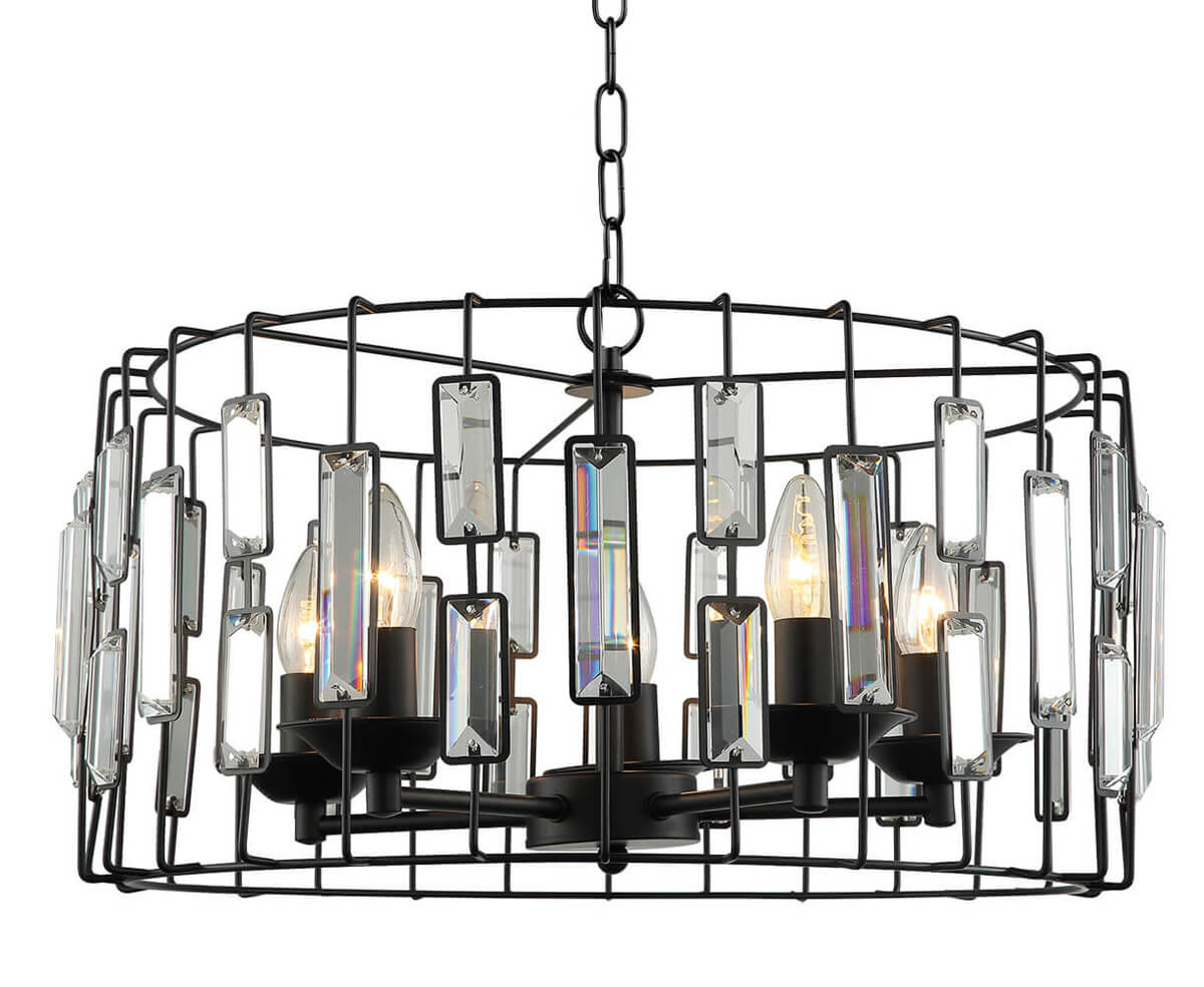 Подвесная люстра Lumien Hall Аглая 0001/5P-BK