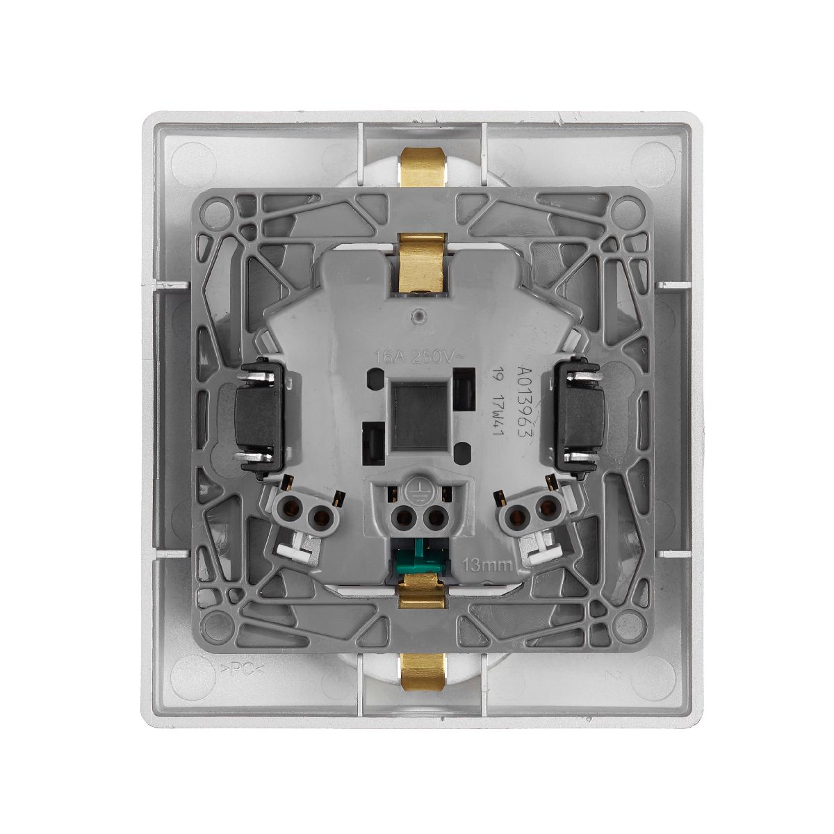 Розетка двойная с/з со шторками Legrand Inspiria 673757