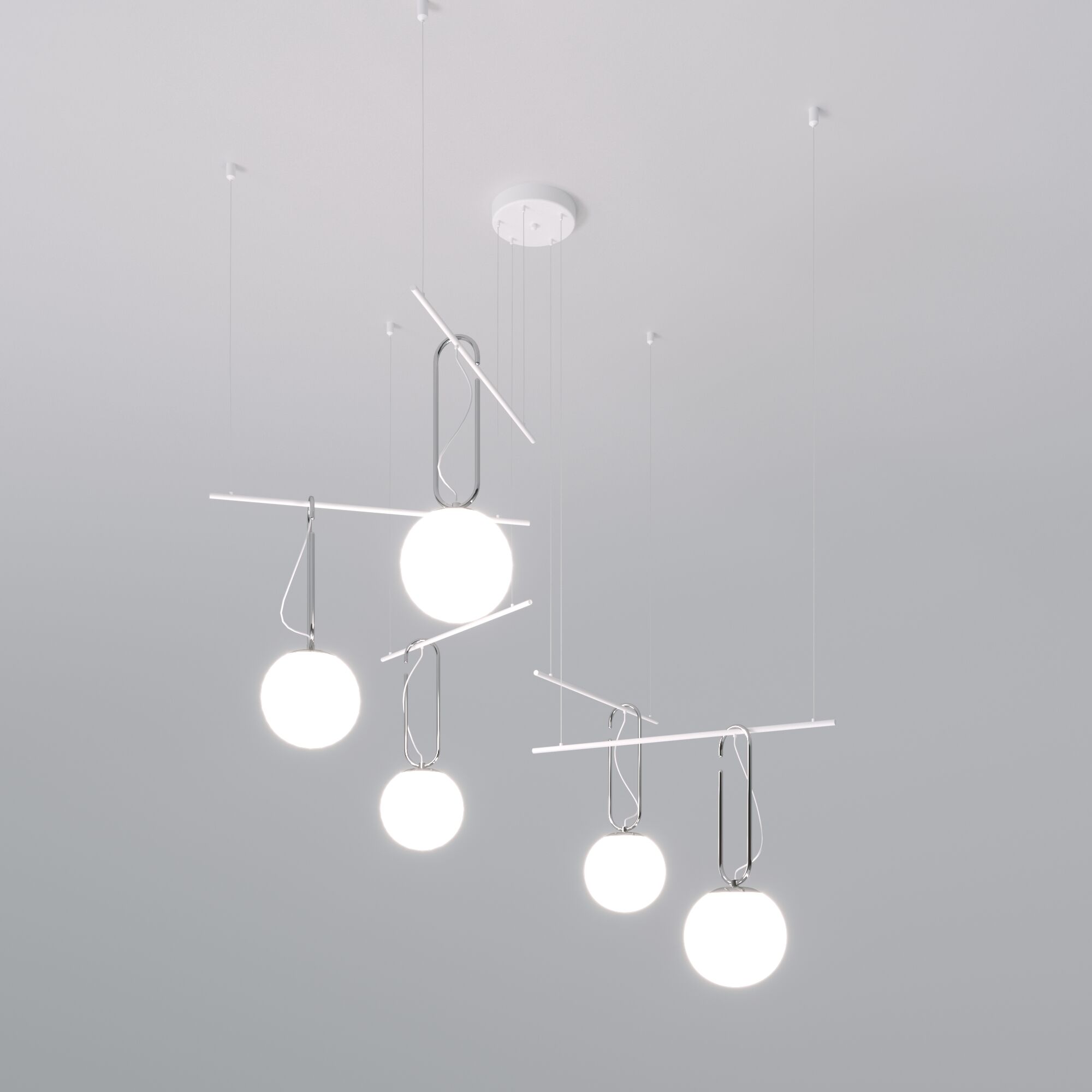 Подвесная люстра Eurosvet Riche 70143/5 белый a060842