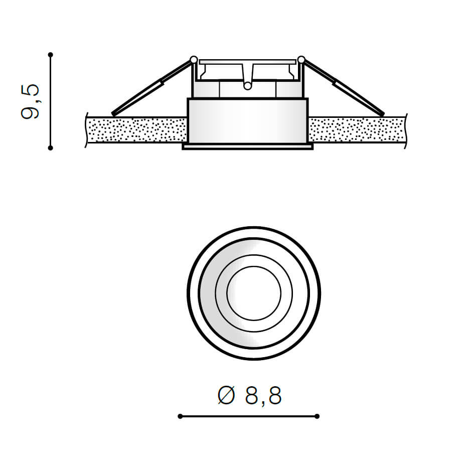 Встраиваемый светильник Azzardo Torres GU10 AZ2683