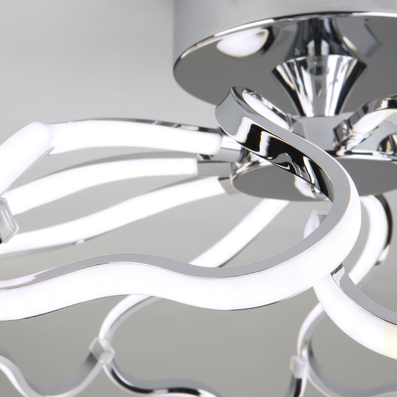 Потолочный светодиодный светильник Eurosvet Begonia 90095/10 хром