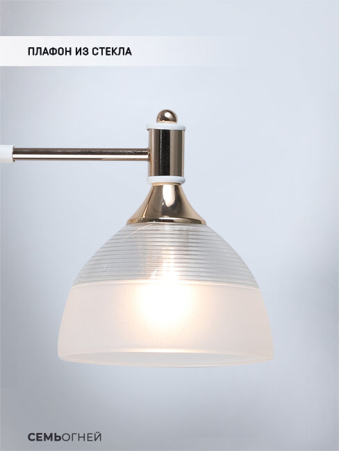 Бра с выключателем на корпусе Wedo Light Alana WD3616/1W-WT-FGD-WT