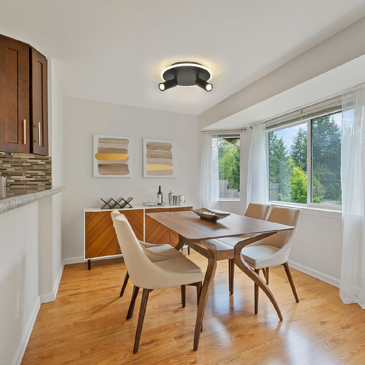 Настенно-потолочный светильник Escada 20046SMA/02LED BK