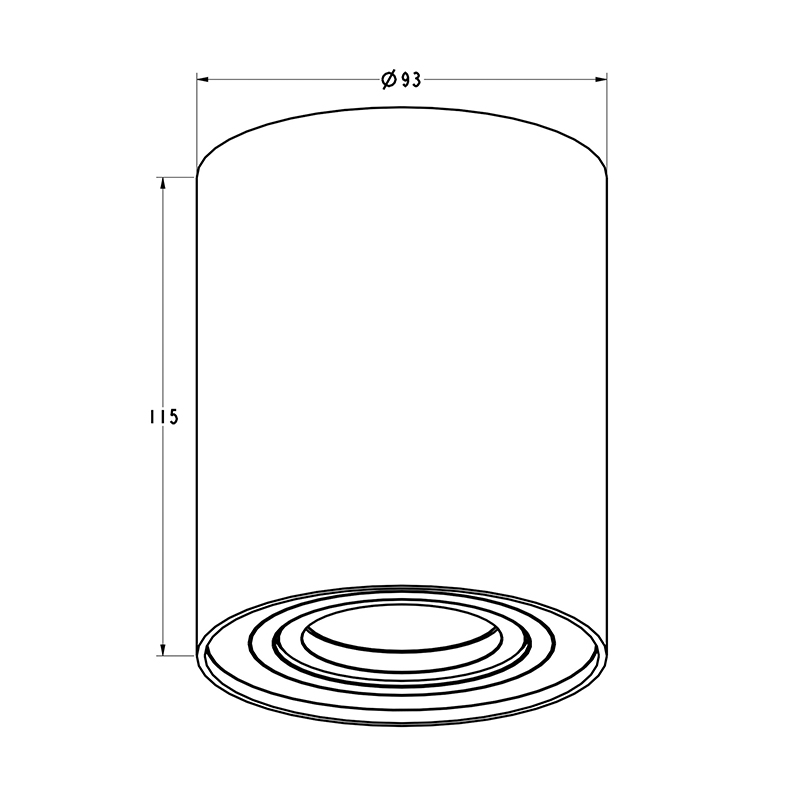 Потолочный светильник Zumaline RONDOC 20038-BK