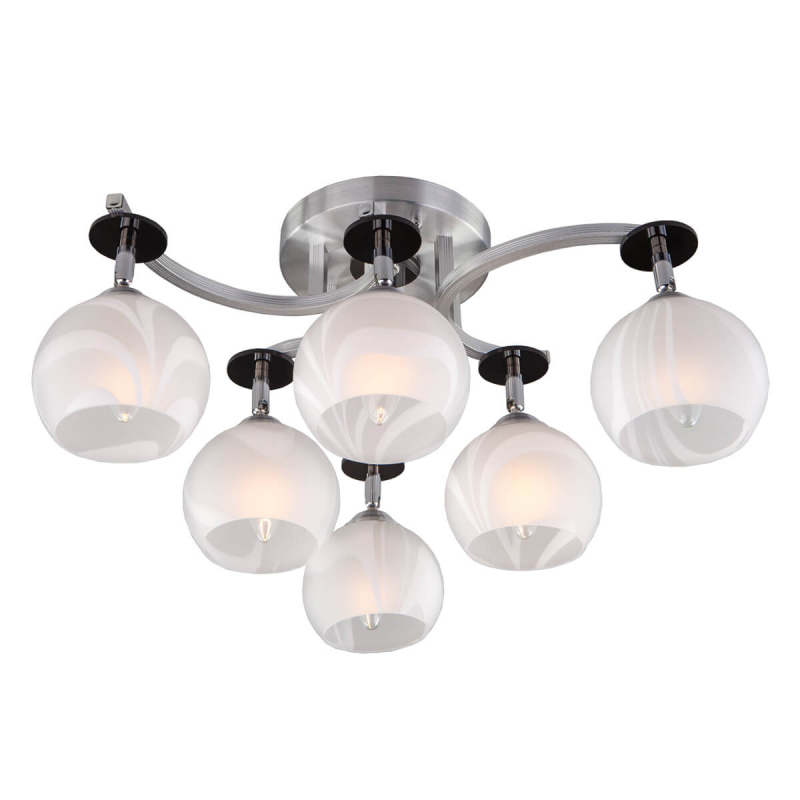 Спот Eurosvet 9643/6 алюминий/белый