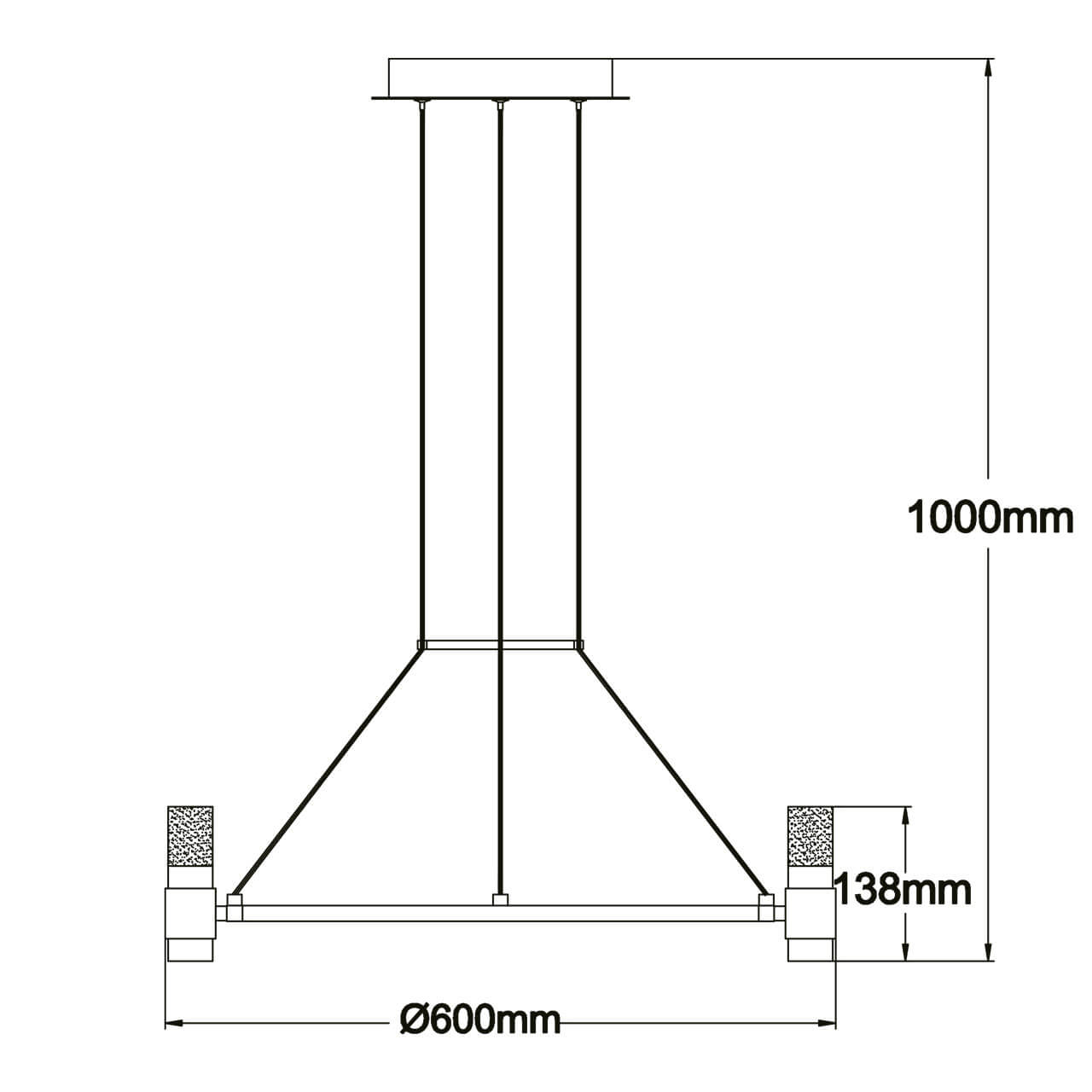 Подвесная люстра De Markt Вальтер 551012609