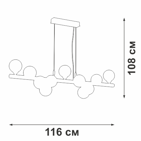 Подвесная люстра Vitaluce V49860-8/11S
