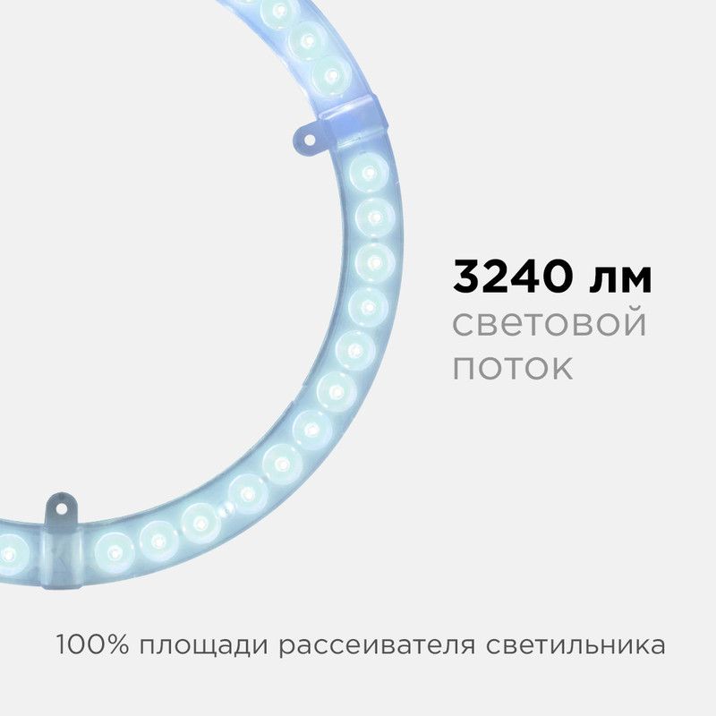 Светодиодный модуль со встроенным драйвером Apeyron 230В 2835 36Вт 3240 лм 6500К 02-66