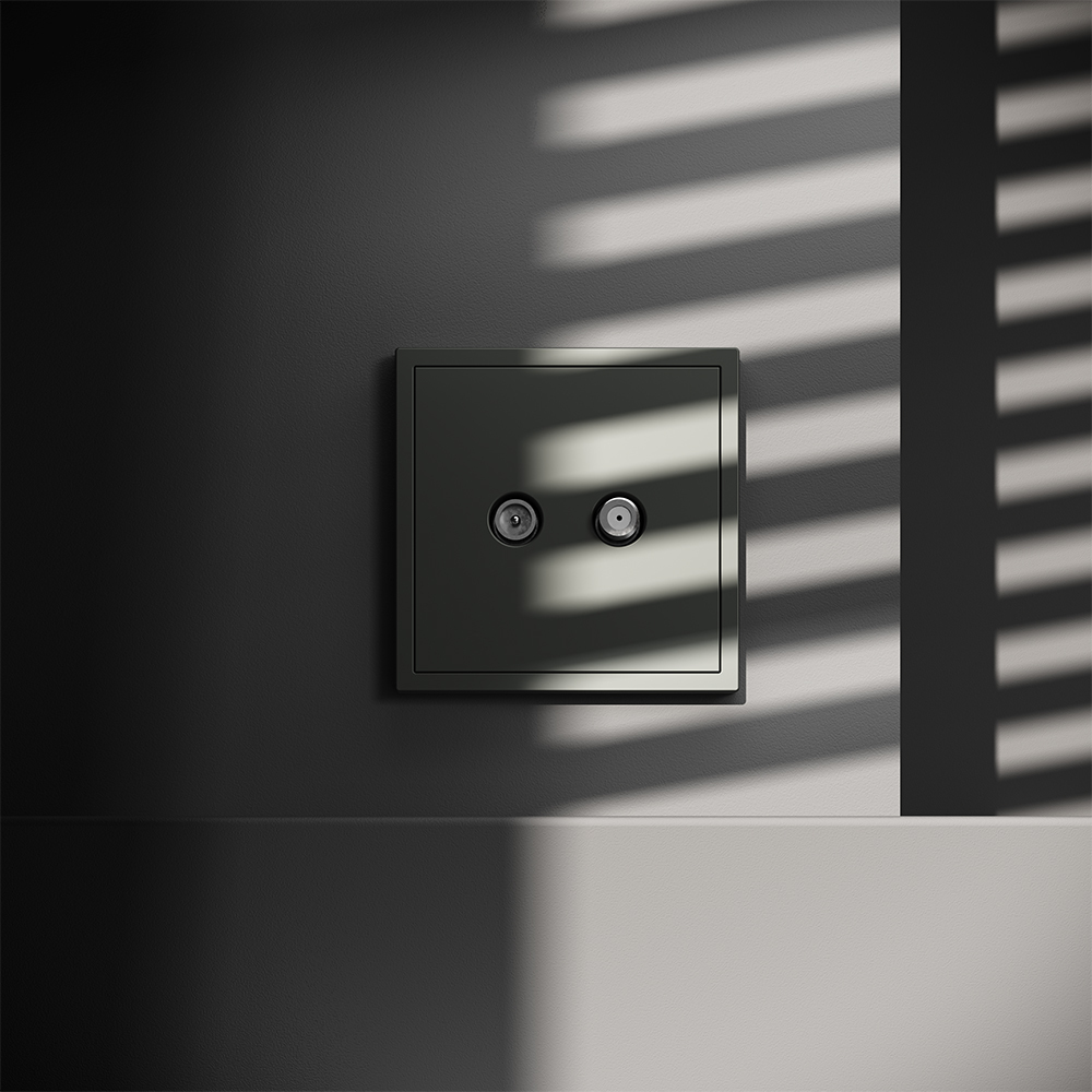 Розетка телевизионная Voltum S70 VLS060406 (титан)