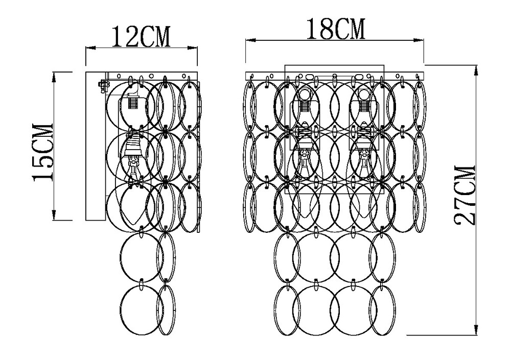 Настенный светильник Arte Lamp Pipirima A4100AP-2CC