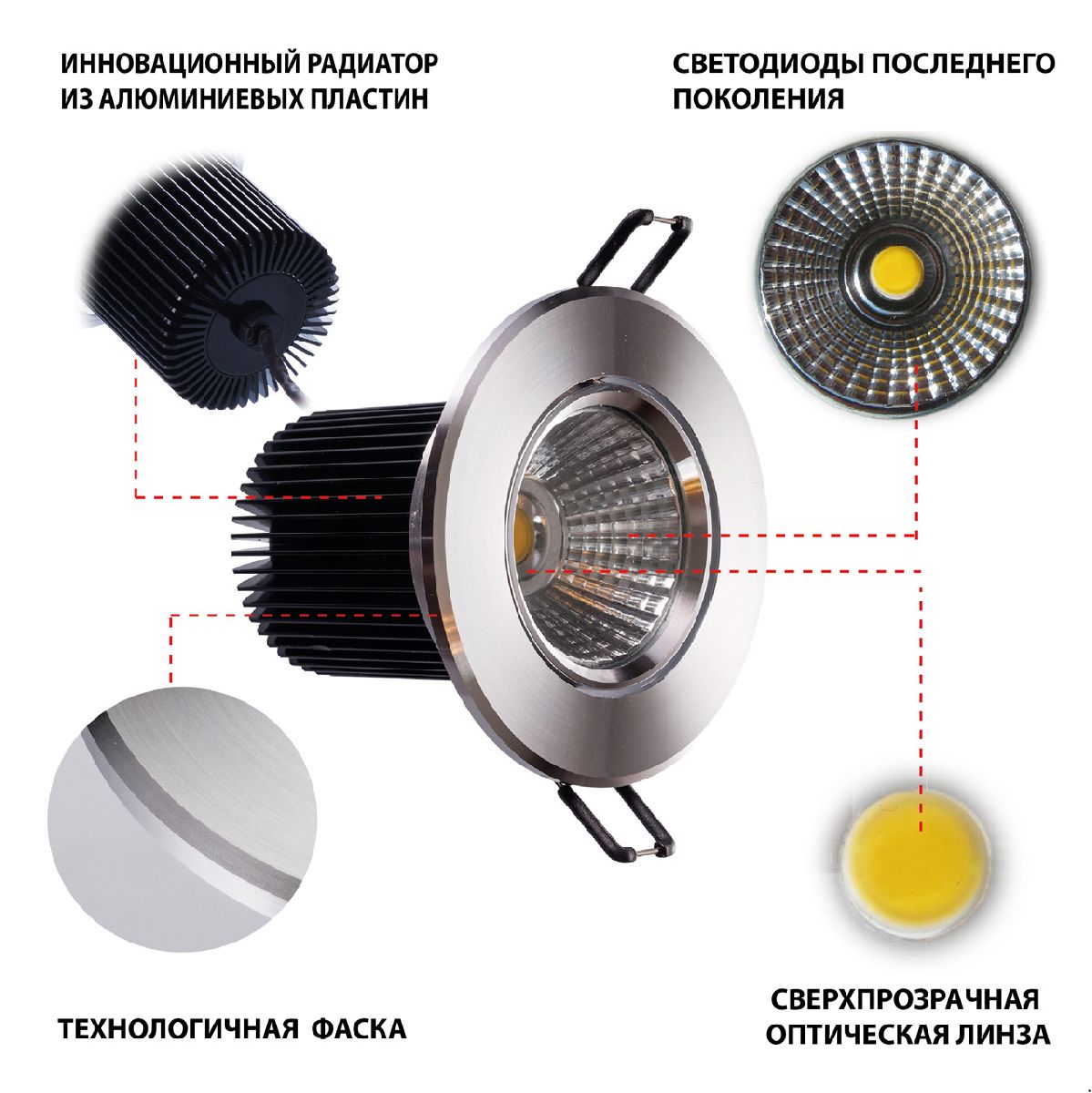 Встраиваемый светильник MW-Light Круз 637013901