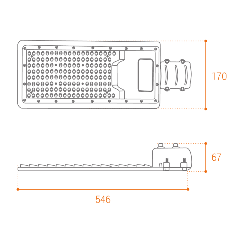 Уличный консольный светильник Wolta STL-150W/04