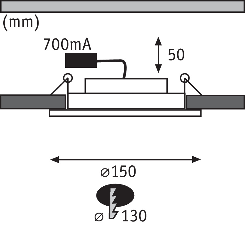 Встраиваемый светодиодный светильник Paulmann Premium Line Dot 92694