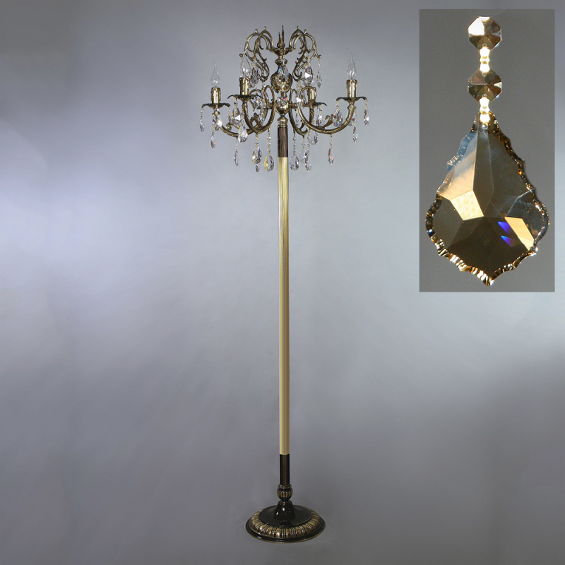 Торшер AMBIENTE 8888F/4 PB Honey Leaf