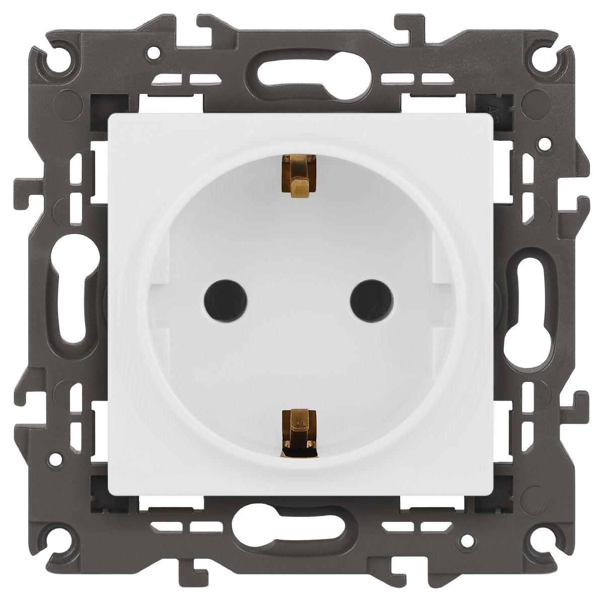 Розетка 2P+E Schuko Эра Elegance 14-2101-01М Б0065800