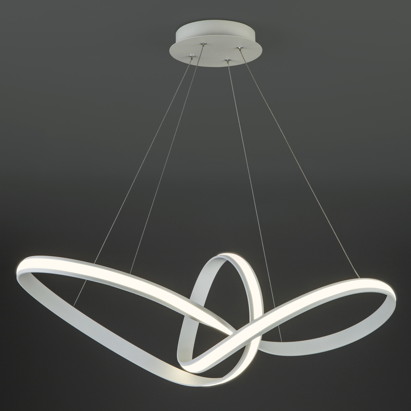 Подвесной светодиодный светильник Eurosvet Kink 90174/1 белый