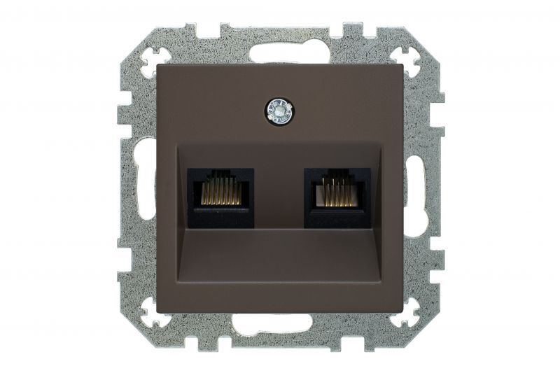 Розетка телефонная и компьютерная Liregus Retro 29-037