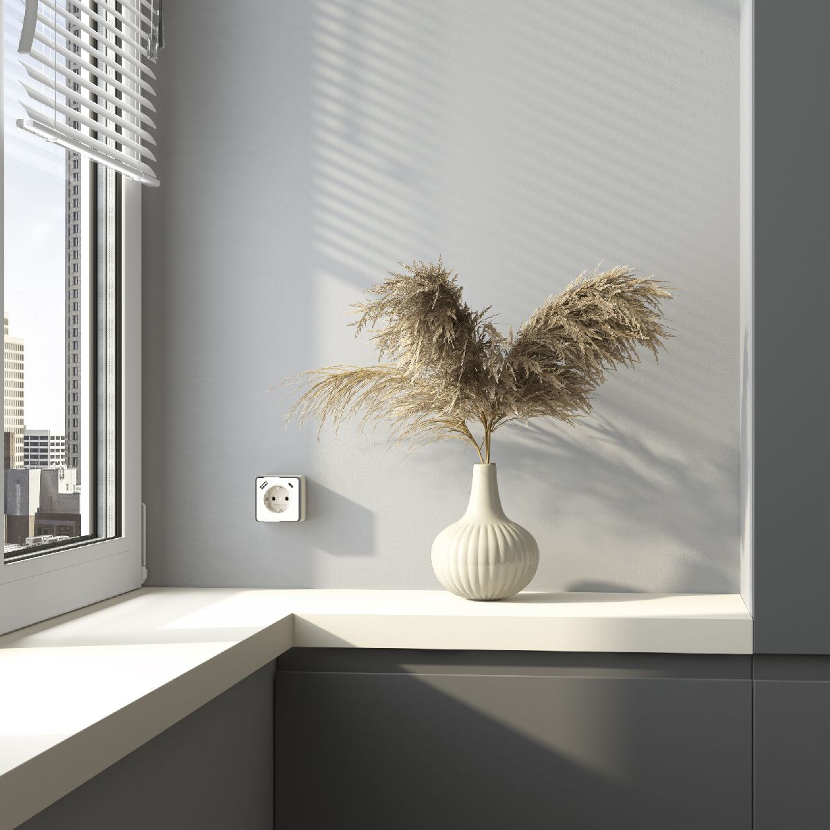 Розетка с заземлением, шторками и USB тип A+C Werkel Gallant W5071703 4690389179600 a057699