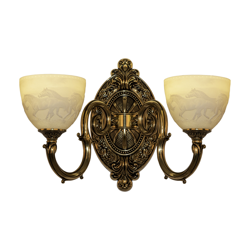 Бра Bohemia Ivele Crystal Verona 7203B12/2/210 GB P1 U Horse